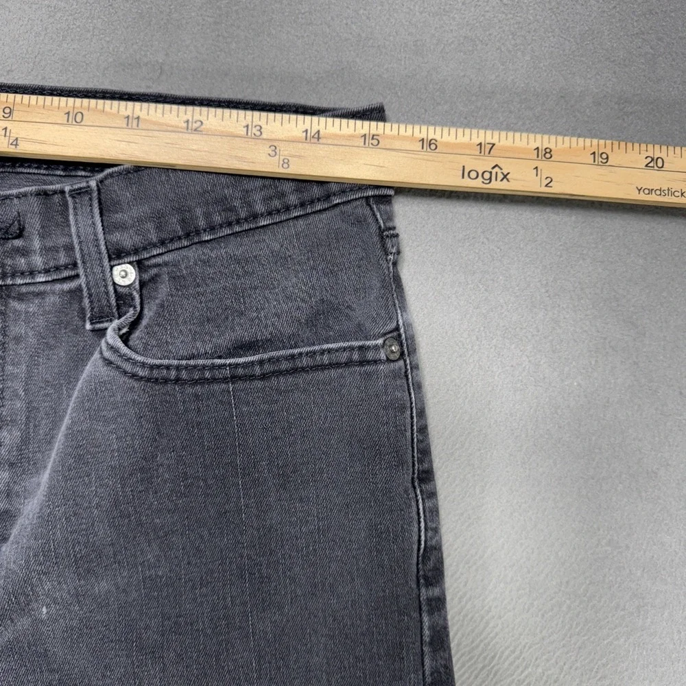 Levis 512 Jeans Mens Sz 32x32 (30x29) Black Slim Distressed Grunge Stretch Denim